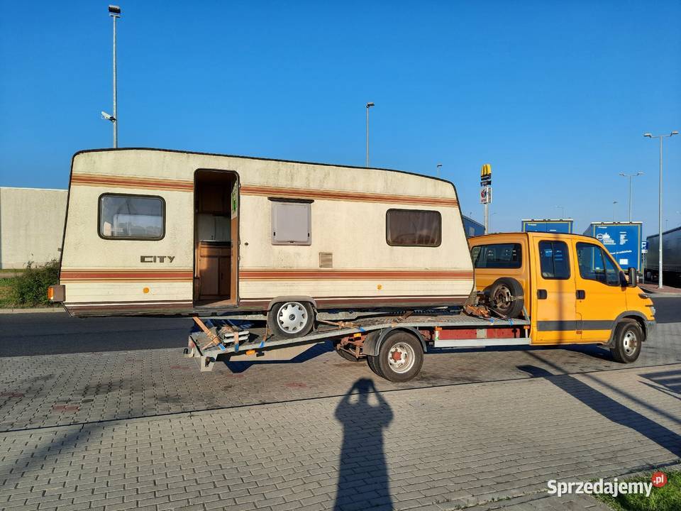 Transport przyczep kempingowych AUTO LAWETA usługa