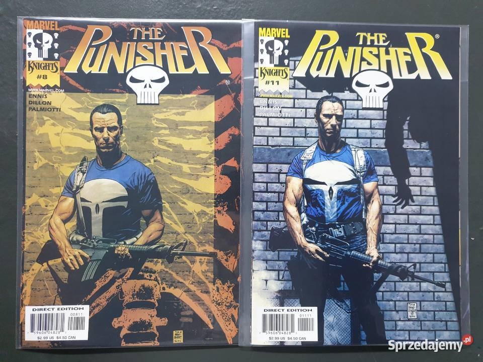 Marvel Knights The Punisher 7 oryginalnych Amerykańskie Gdynia