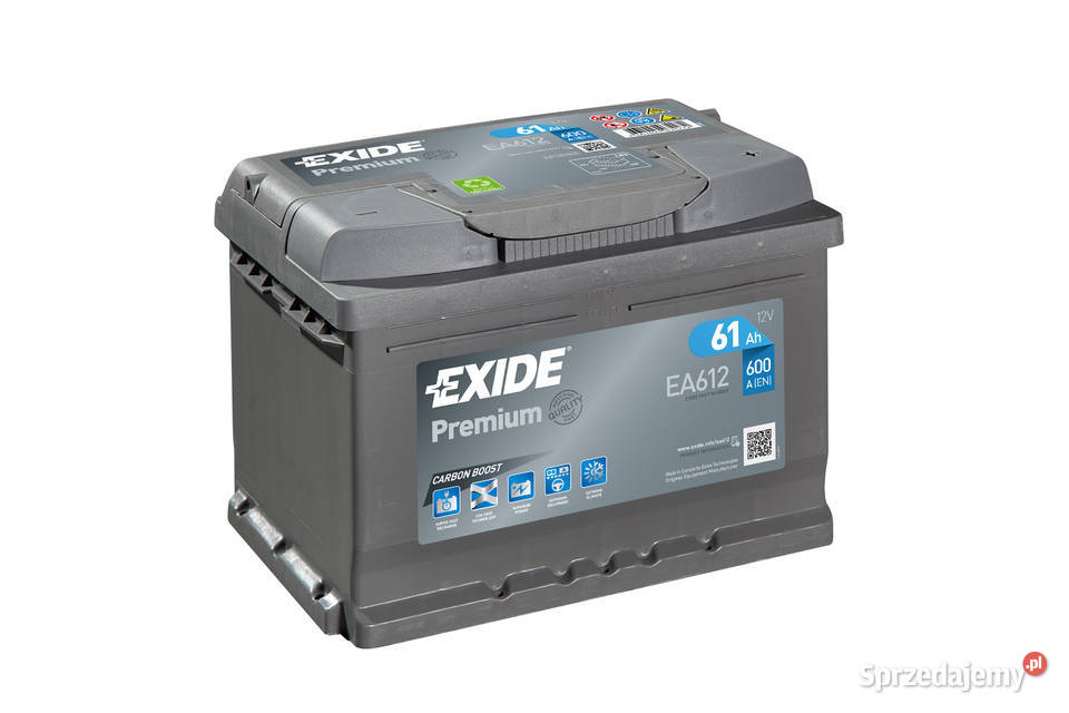 AKUMULATOR EXIDE PREMIUM 61AH 600A EN PRAWY Lubin