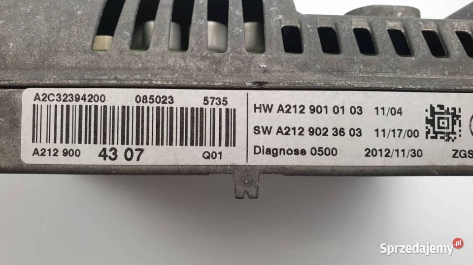 WYŚWIETLACZ EKRAN NAVI A2129004307 EKLASA W212