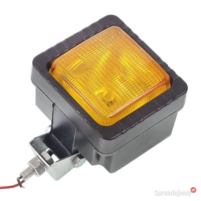 LAMPA ROBOCZA PROSTOKĄTNA PLASTIKOWA ŻARÓWKA 12V