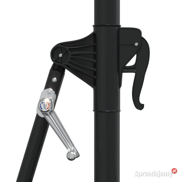 Parasol ogrodowy z LED ścienny 300 czarny Warszawa