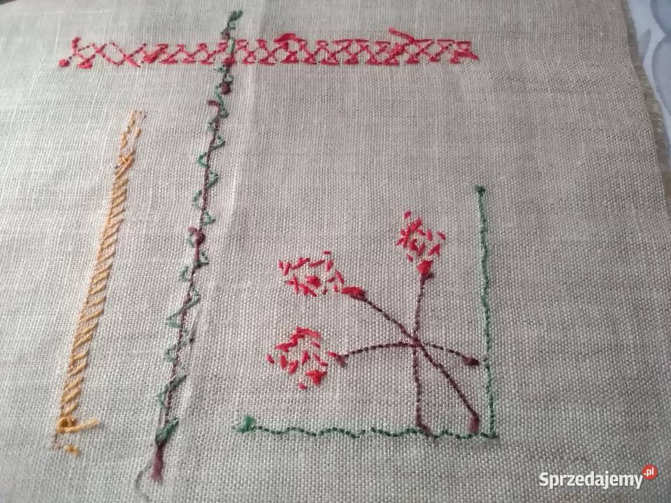 Serwetki lniane z szablonem do haftu Łódź