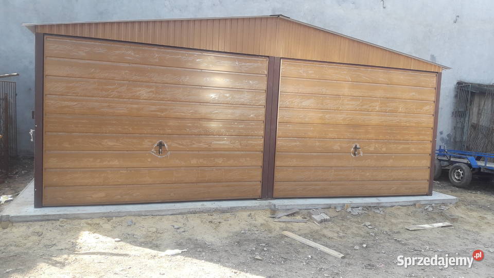 Garaż blaszany dwustanowiskowy 6x6m GrzywStal Nowy Targ