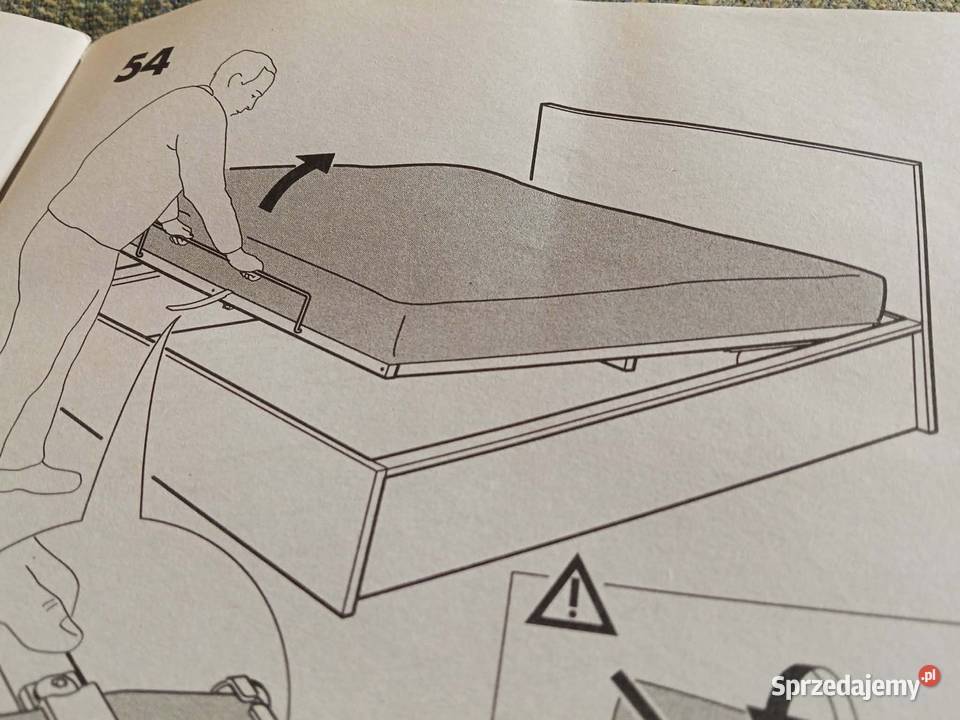 Łóżko IKEA MALM 160 200 z pojemnikiem mazowieckie Sulejówek