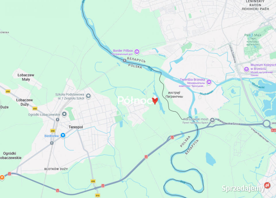 Działka przemysłowa Terespol n Bugiem