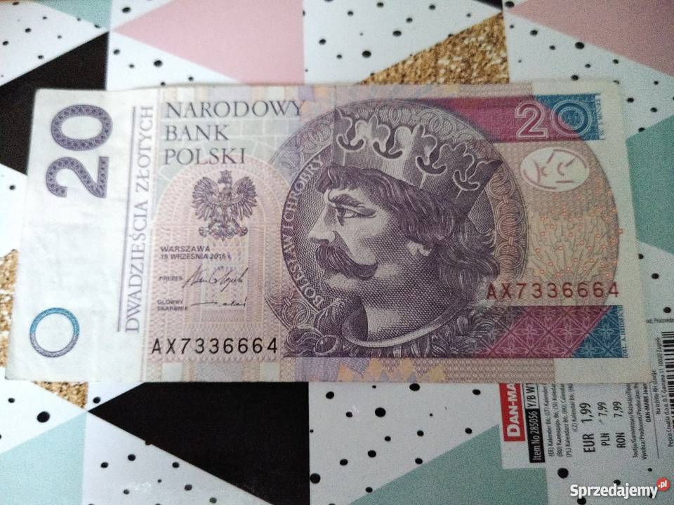 Banknot o nominale 2000 numer seryjny AX7336664