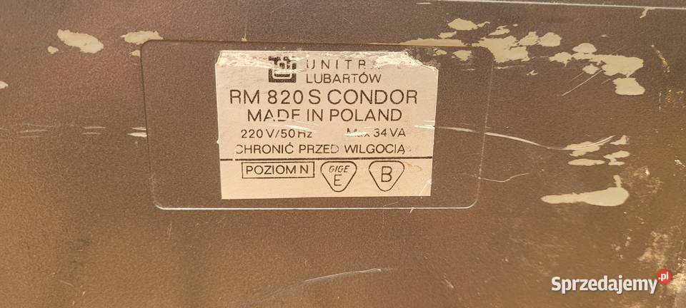 Radiomagnetofon RM 820S CONDOR Serock