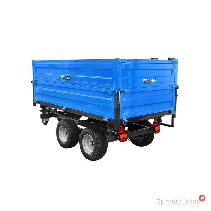 Przyczepa rolnicza dwuosiowa 25T z kiprem i Tajęcina