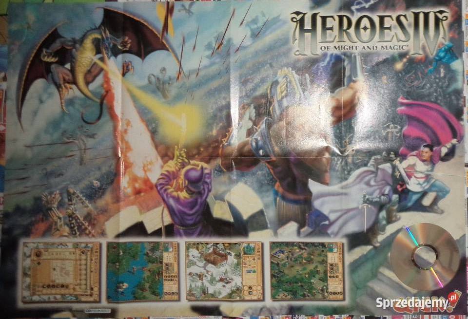 game poster Heroes of might and magic IV 4 2001 Rzeszów