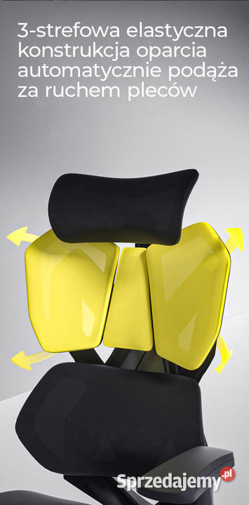 Fotel ergonomiczny gamingowy Angel Furia Black