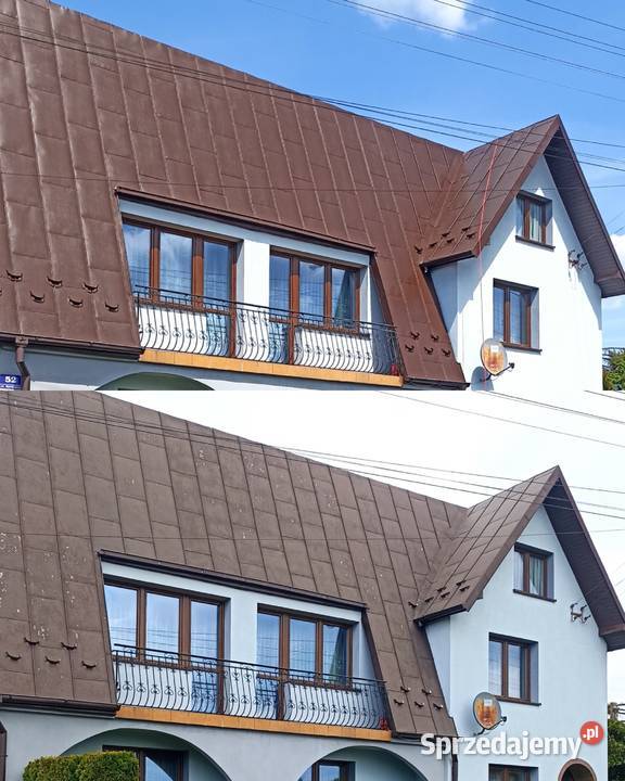 Malowanie dachów Mycie dachów kostki elewacji śląskie Kłobuck usługi budowlane
