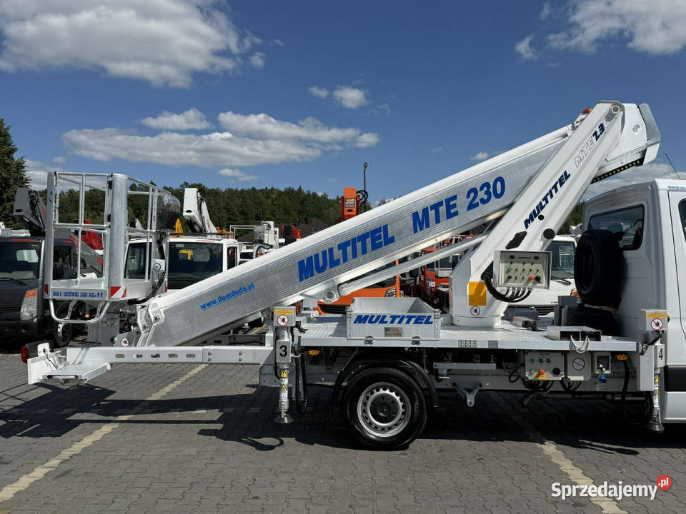 Mercedes Sprinter Podnośnik Koszowy 23m MULTITEL 75000km Widełki