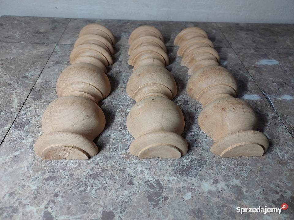 3 tralki elementy ozdobne obudowy zegara ślązak Tczew