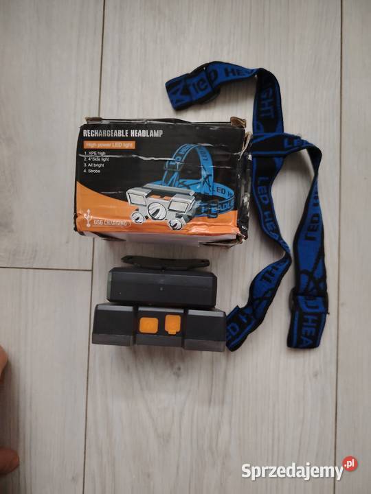Latarka czołowa USB Akumulator Latarki i oświetlenie Żyrardów sprzedam