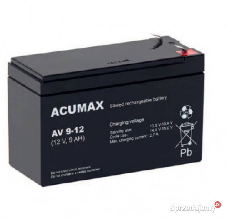 ACUMAX AV 912 T2 AGM bezobsługowy 9 Nowe OKAZJA Kraków