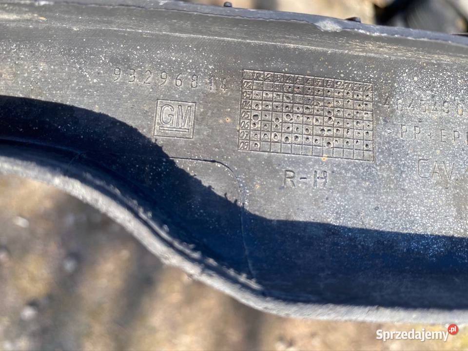 Opel Meriva A spojler hokej zderzaka przód Rzeszów