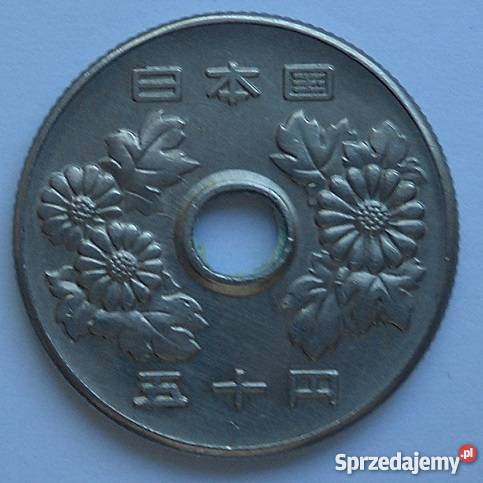 JAPONIA50 YEN 1967 r 42 Z OTWOREMKWIATY Legionowo