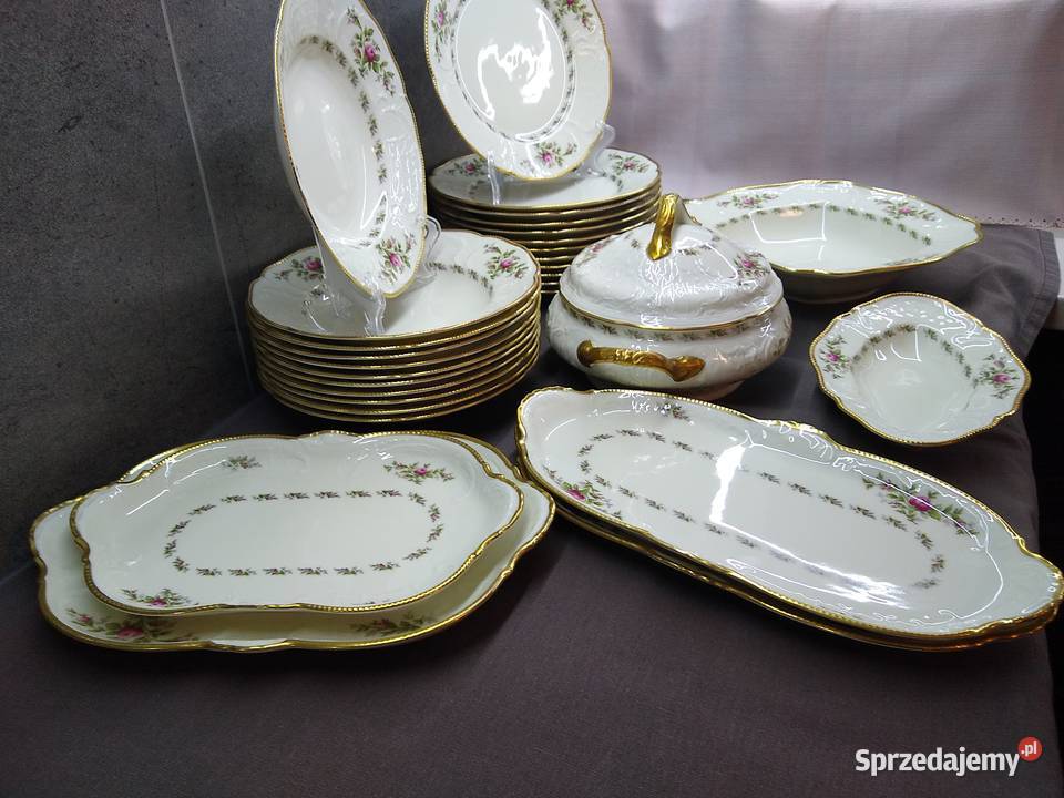 Serwis obiadowy Rosenthal Sanssouci Moosrose 12 Antyki, Sztuka, Kolekcje wielkopolskie Kalisz