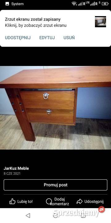 Biurko sprzedam kujawsko-pomorskie Borówno sprzedam