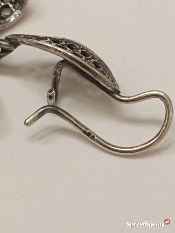 Kolczyki srebrne z rubinami mazowieckie Radom