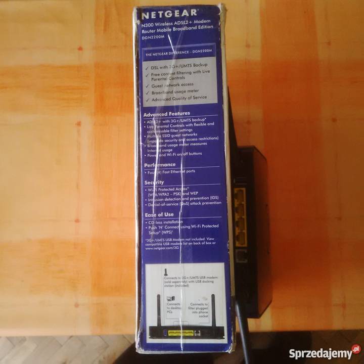 Netgear N300DGN2200M 3Gumts usbmodem ADSL mazowieckie Warszawa