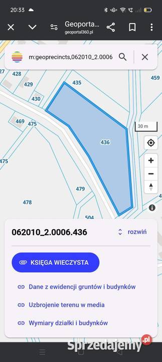 Sprzedam łąke o powierzchni 80 aruw 250zł/m2 Sprzedaż Iłowiec