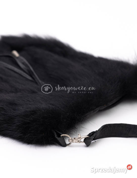 Torebka skórzana z naturalnym futrem z lisa małopolskie Szaflary sprzedam