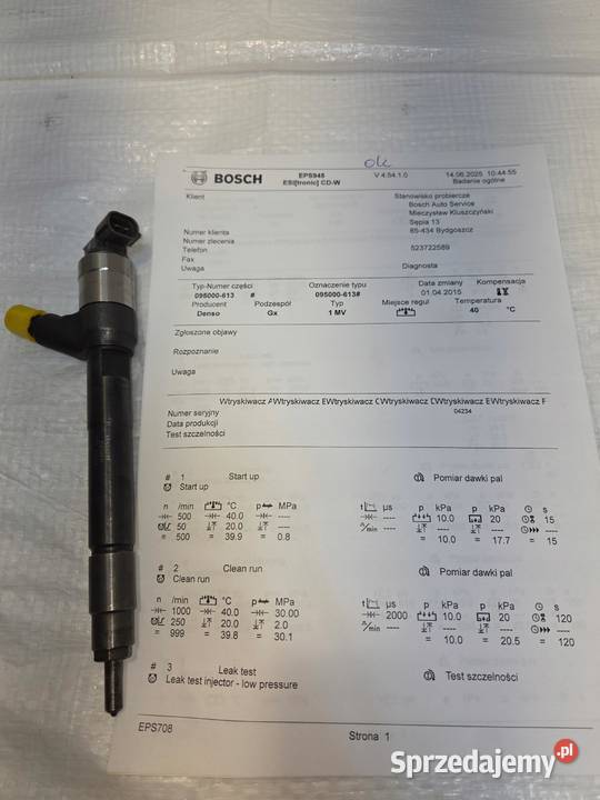 WTRYSK WTRYSKIWACZ OPEL ASTRA K J INSIGNIA