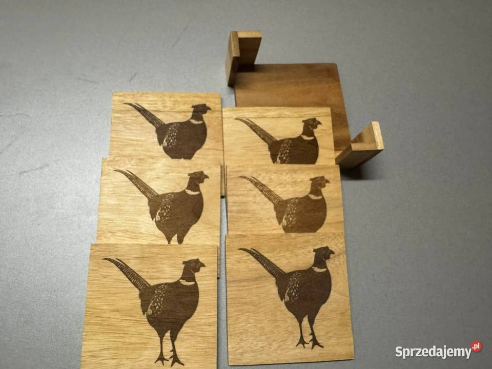 Unikatowe podkładki pod napoje z drewna Obrusy i serwety Poznań