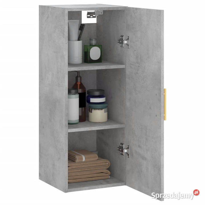 Szafka wisząca szarość betonu 345x34x90 WM828848 mazowieckie Warszawa