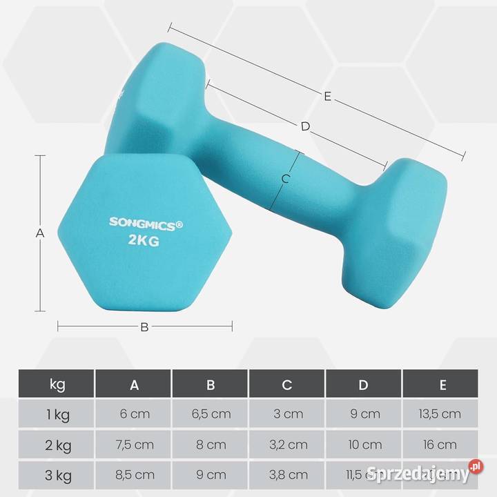 Zestaw hantli ze stojakiem 2x3 2x2 2x1 Ruda Śląska sprzedam