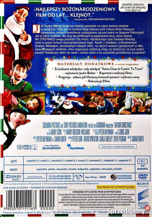 ARTUR RATUJE GWIAZDKĘ animowany