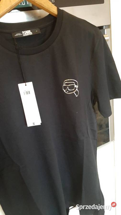 Tshirt Koszulka Męska KARL LAGERFELD M Czarna Nowa Sól
