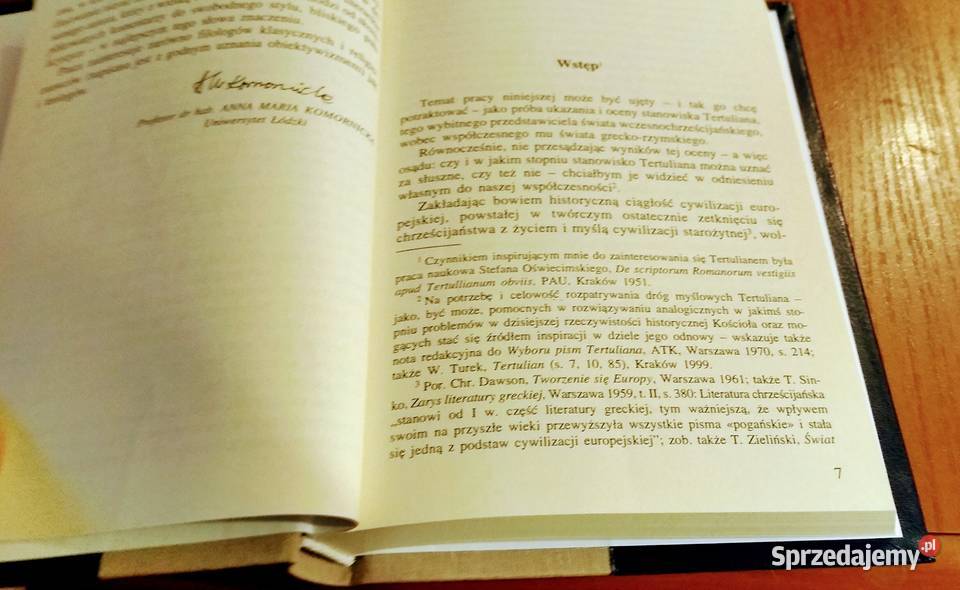 Tertulian a świat antyczny Roman Stawinoga Rok wydania 2002 Gdańsk