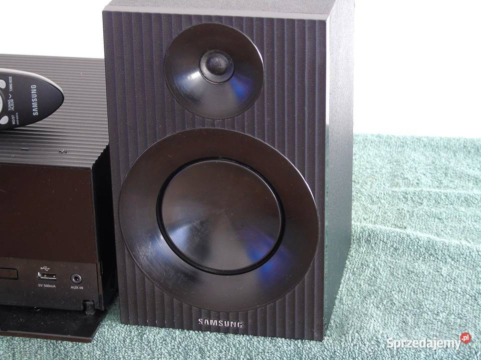 Wieża Samsung pilot USB mp3 BT CD RDS AUX kol Elektronika Jasło sprzedam