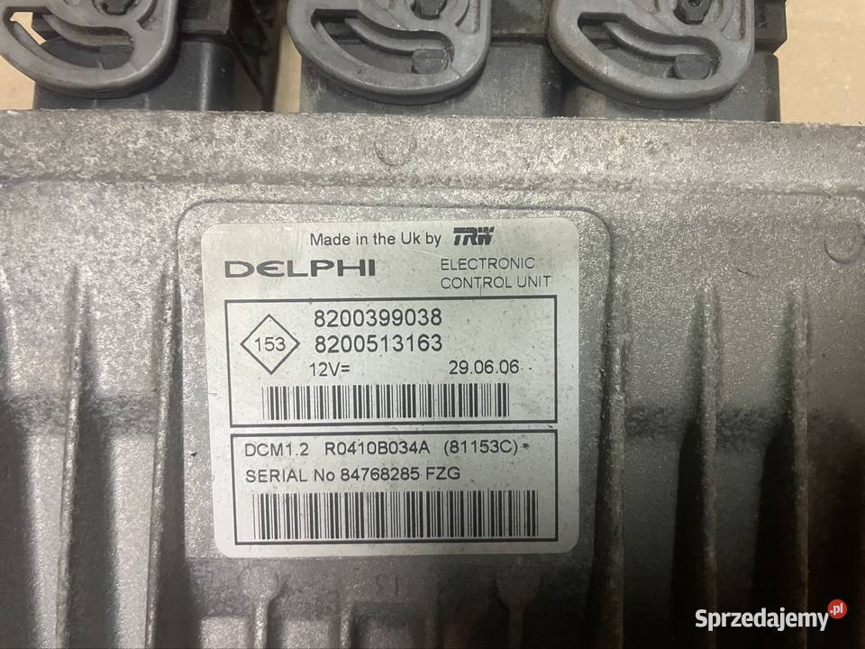 8200399038 komputer sterownik silnika renault Rok produkcji 2007 zachodniopomorskie Szczecin