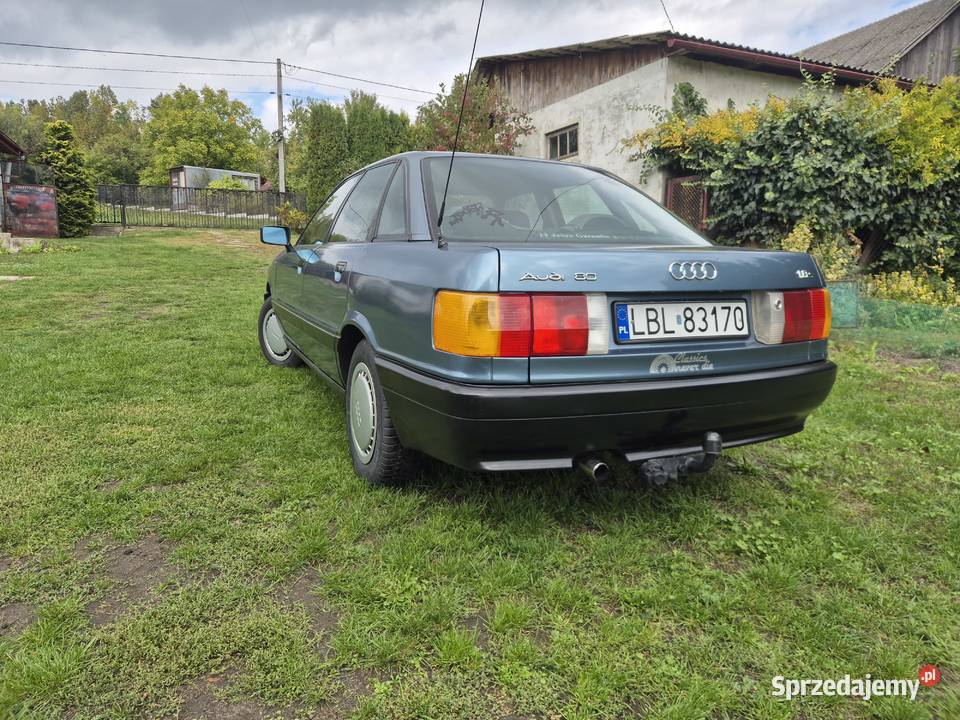Audi 80 1989 Klasyk bez rdzy LPG Hak Zadbany manualna Zwierzyniec