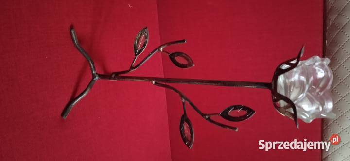 Metalowy świecznik dolnośląskie Świdnica sprzedam