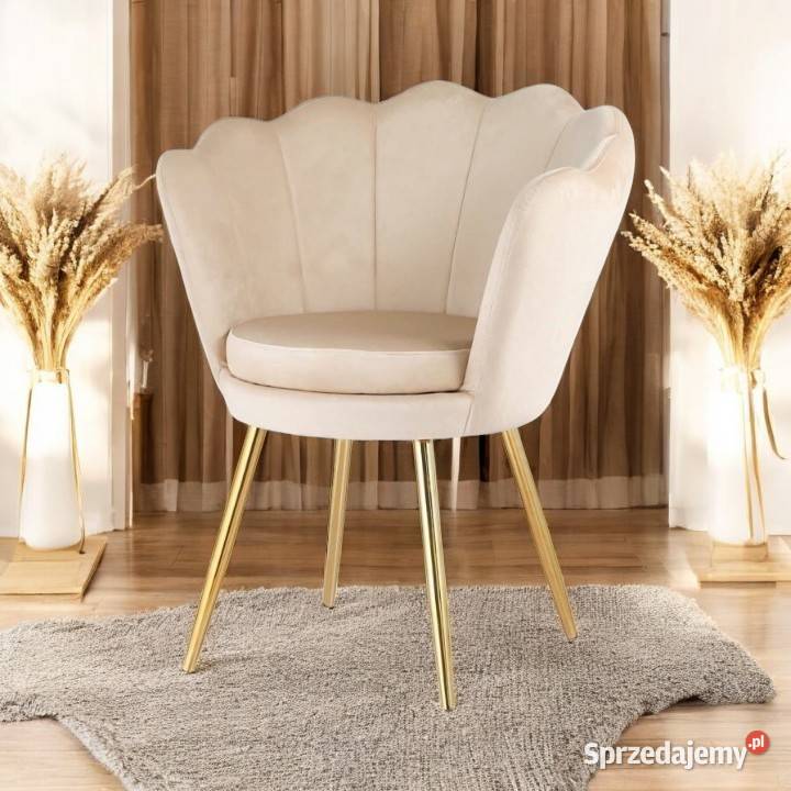 Fotel Shell Beżowy Wysyłka 24H Dostawa 0 50cm