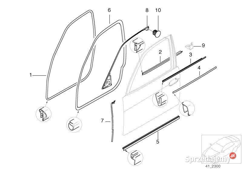 Listwa ochronna wewn lewa BMW 51218159819 BMW 51 Wrocław