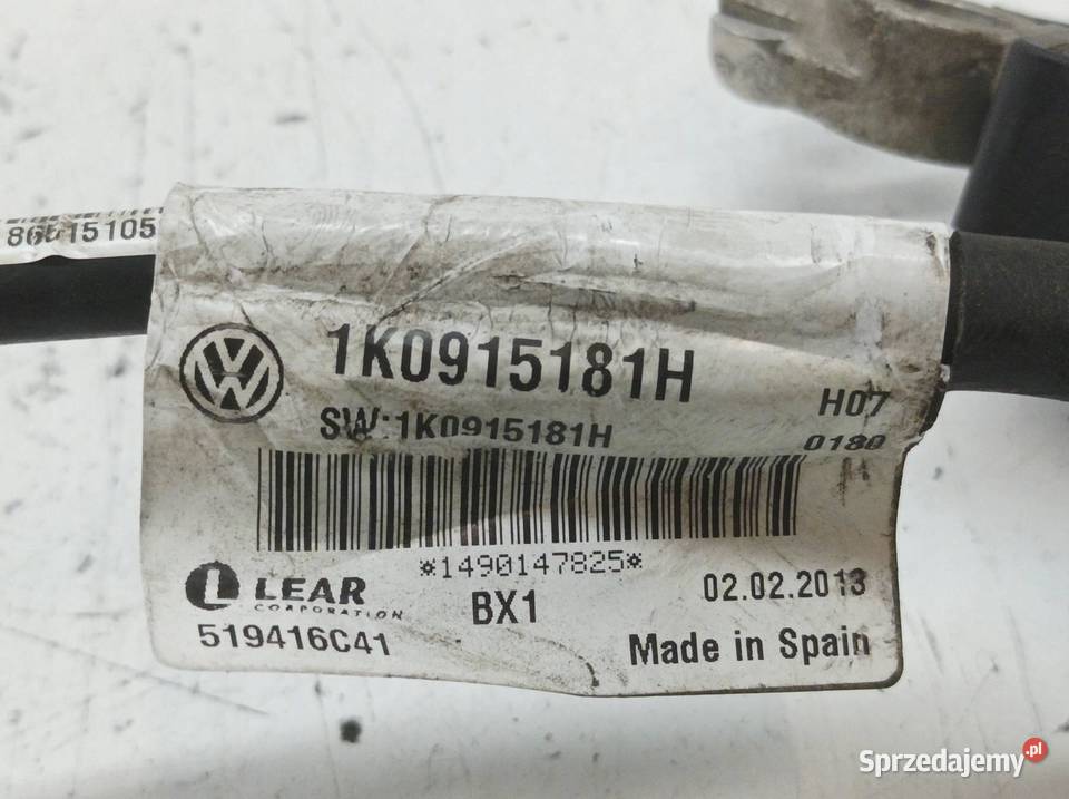 KLEMA MINUS MASA BEZPIECZNIK 1K0915181H Skoda Akumulatory