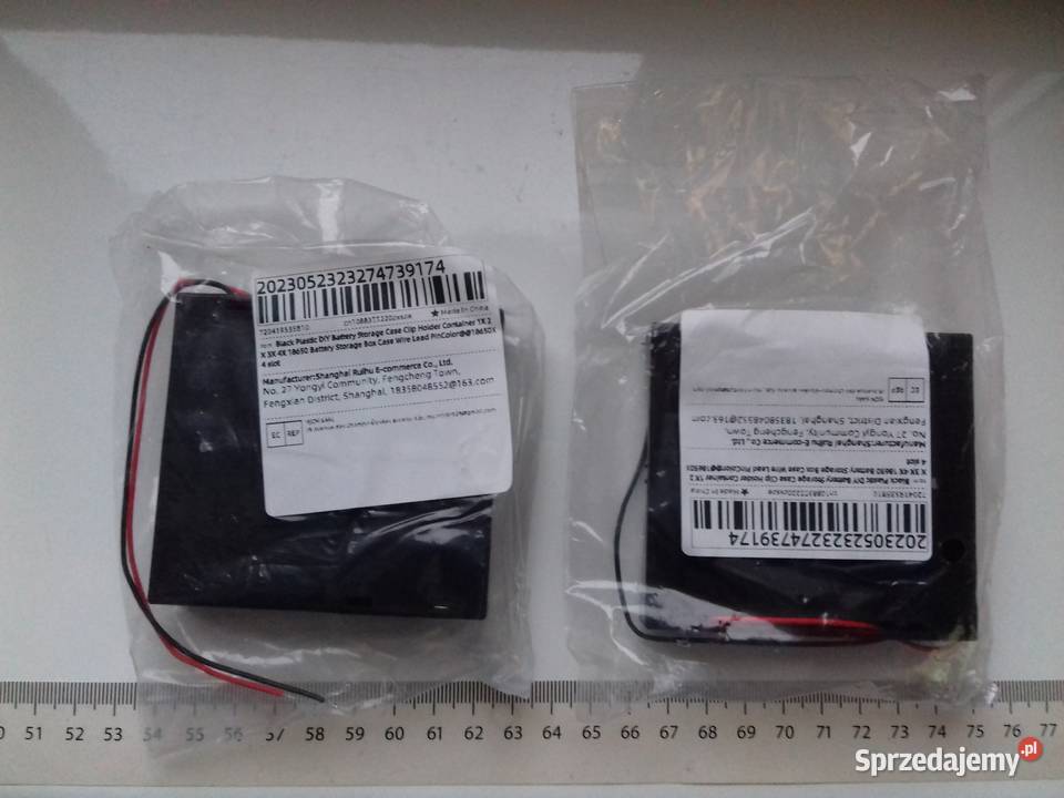 Koszyk na akumulatory 4x18650 z kablami Bydgoszcz