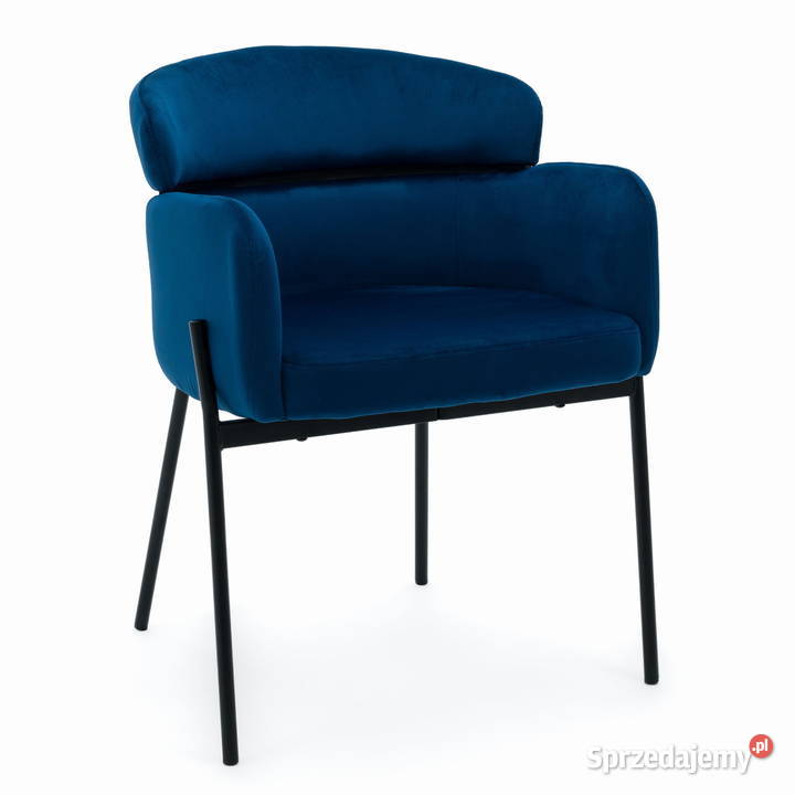 Krzesło Tapicerowane Bolzano Granatowe Wysyłka Tarchały Małe