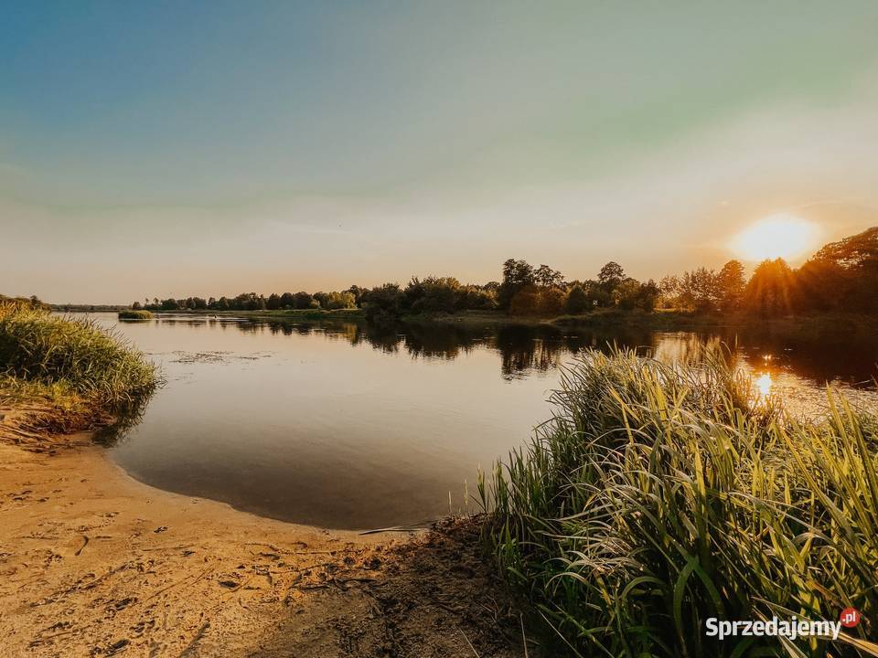 Dom rzeką Narew Pierwsza linia 1700 m natury i utwardzona Chełsty
