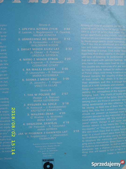 LP pop NIEBO Z MOICH STRON Wołów