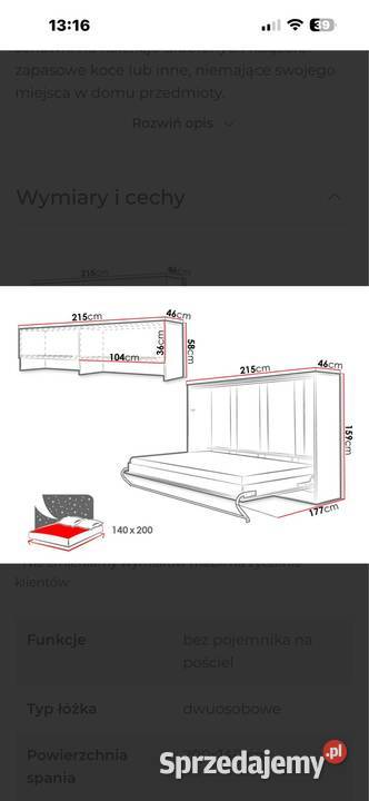Półkotapczan 140x200 mazowieckie