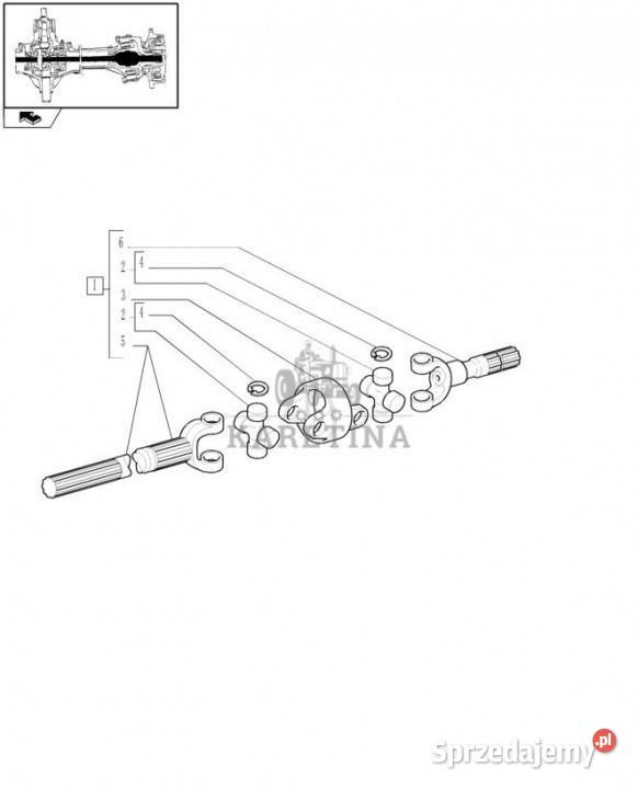 Holland T6010 T6090 T6070 Półoś przegubowa sprzedam