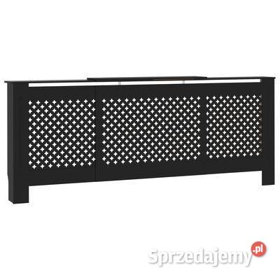 vidaXL Osłona na kaloryfer MDF czarna SKU325556