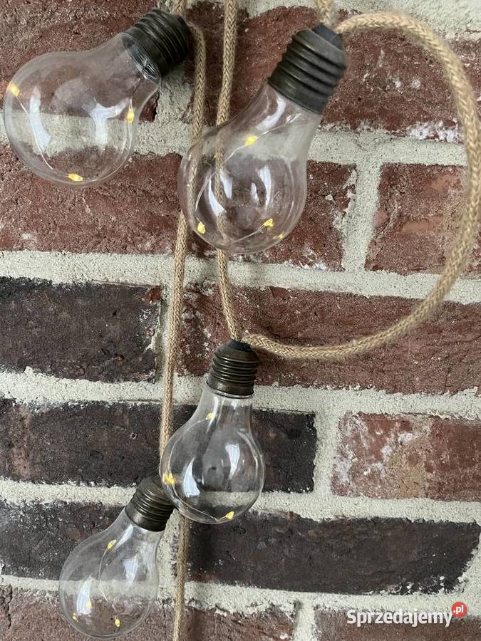 Łańcuch dekoracyjny lina jutowa Led JUTTA na Warszawa